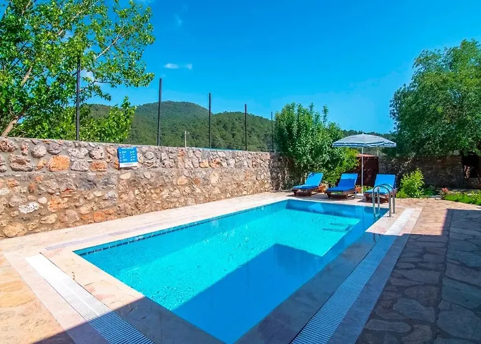 Stone With Private Pool In A Secluded Area In Fethiye
